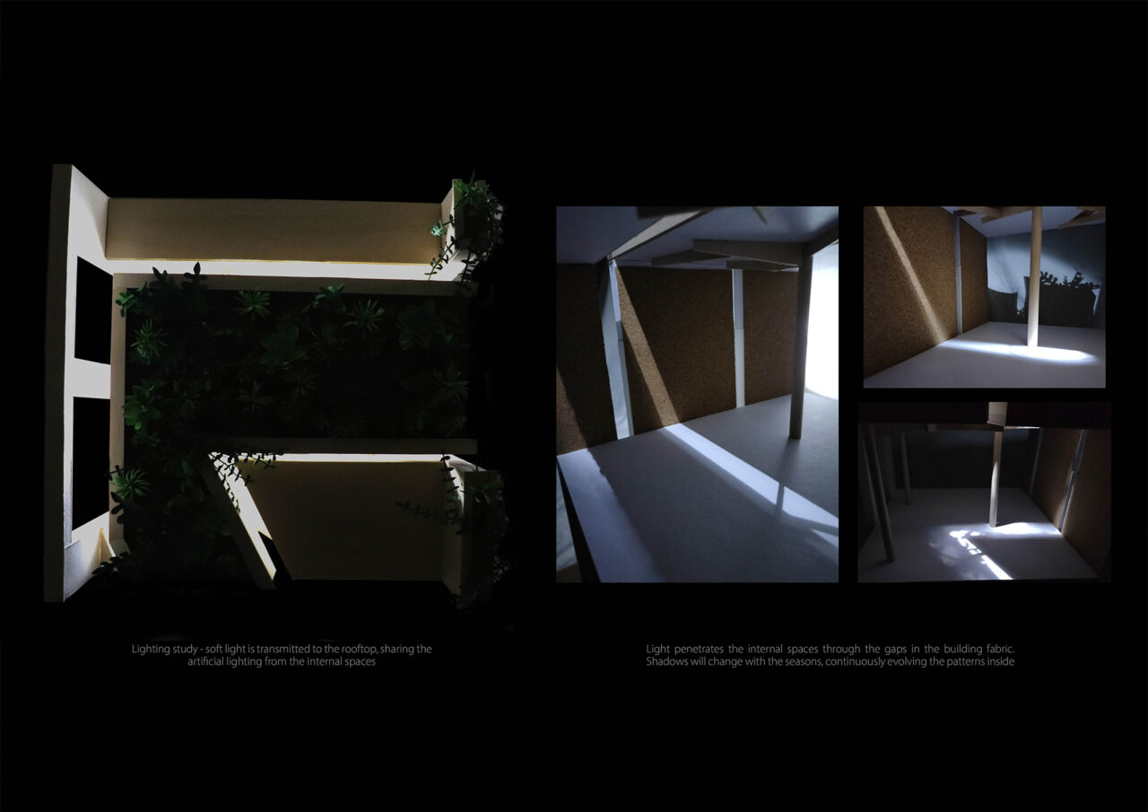 Photographs of construction model