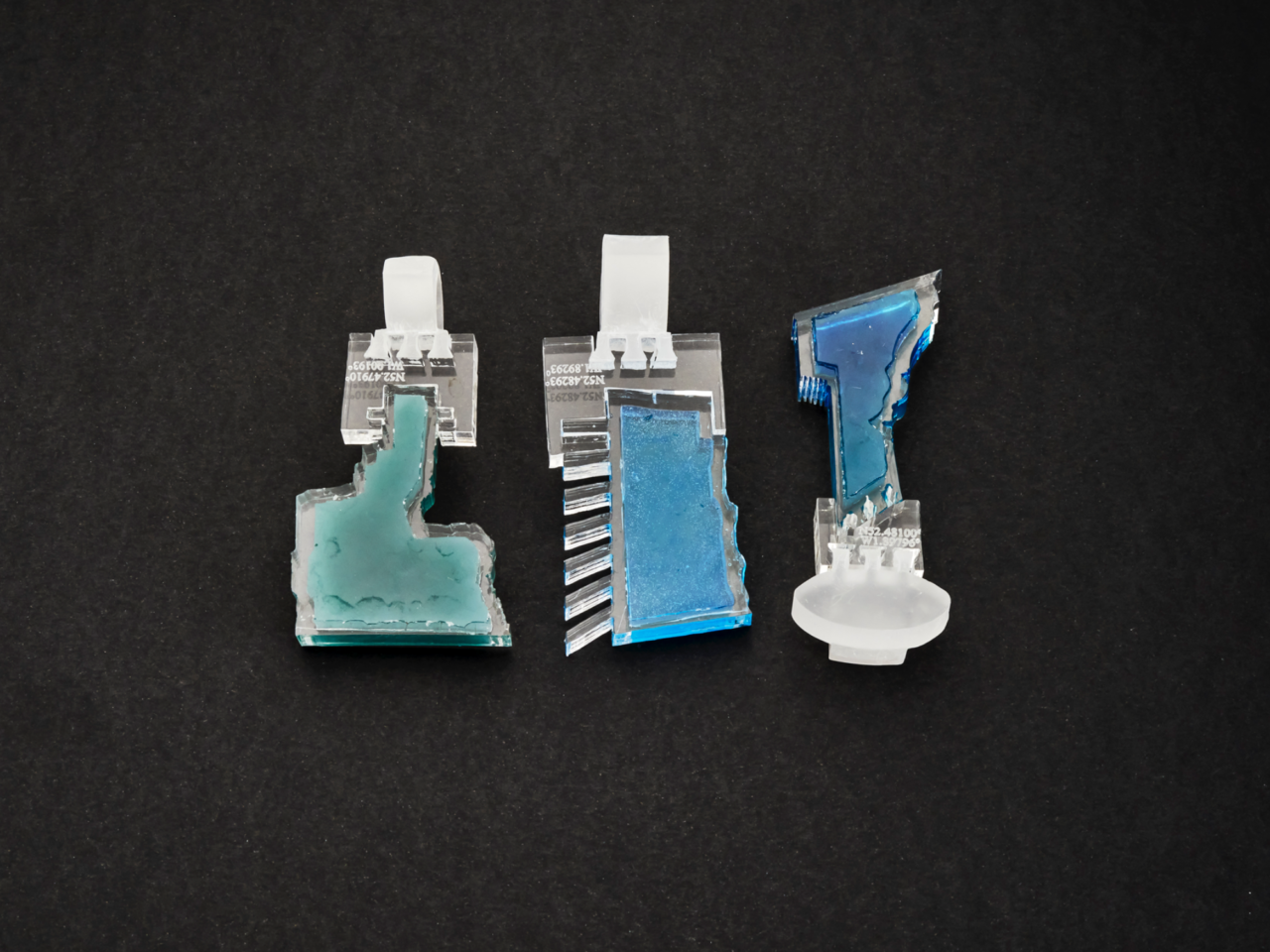 Materials: acrylic, resin, pigment